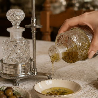 Kristal Cruet Set