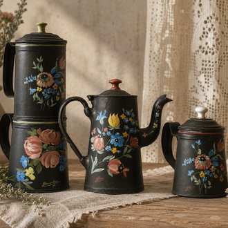 Vintage 3’lü Pot Set 