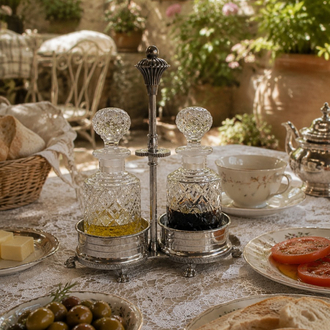 Kristal Cruet Set