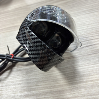 KARBON KASK MOTORSİKLET LED LAMBA
