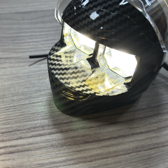 KARBON KASK MOTORSİKLET LED LAMBA
