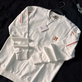 HERMES Metal Logo Erkek Sweatshit