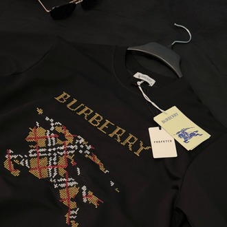 BURBERRY Siyah Erkek Sweatshirt