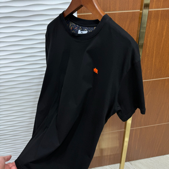 Etro Basic Logo İthal Siyah Tişört
