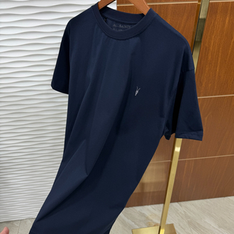 AllSaints Basic Lacivert İthal Tişört