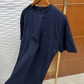 Tommy Hilfiger Basic Word İthal Lacivert Tişört