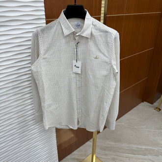 Beymen Club Kum Rengi Çizgili İthal Gömlek
