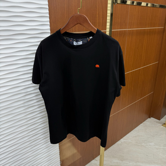 Etro Basic Logo İthal Siyah Tişört