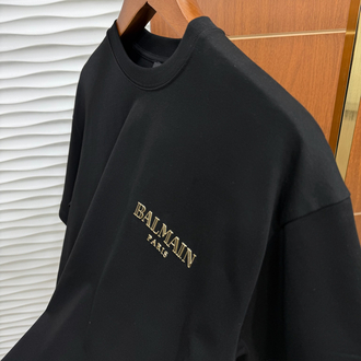 Balmain Paris Gold Logo İthal Tişört