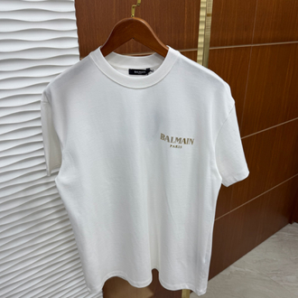 Balmain Paris Gold Logo İthal Tişört