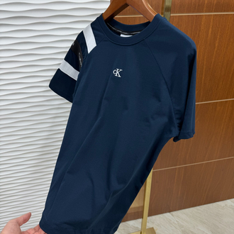Calvin Klein Omuz Parçalı İthal Lacivert Tişört 
