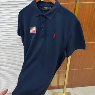 RL Lacivert ABD Nakışlı İthal Polo Yaka