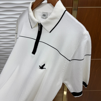 Beymen Club Çizgi Detaylı İthal Beyaz Tişört