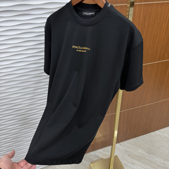 Dolce Gabbana Gold Baskı İthal Siyah Tişört