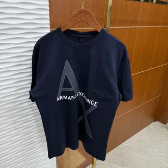 AX Büyük Logo İthal Lacivert Tişört