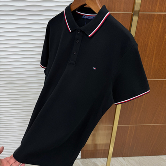 Tommy Hilfiger Basic Siyah İthal Polo Yaka