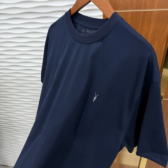 AllSaints Basic Lacivert İthal Tişört