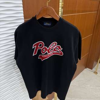 RL Polo Kırmızı Patch Siyah İthal Tişört