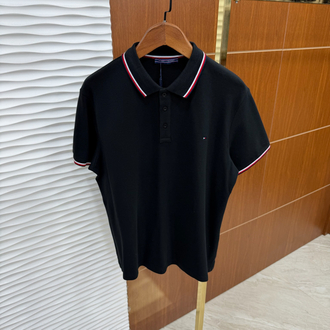 Tommy Hilfiger Basic Siyah İthal Polo Yaka