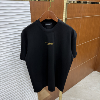 Dolce Gabbana Gold Baskı İthal Siyah Tişört