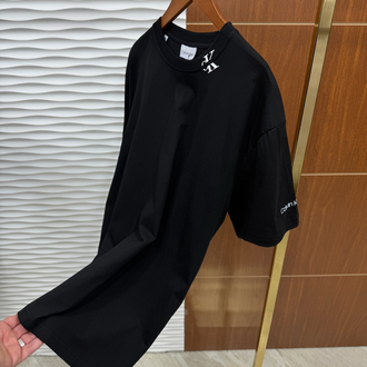 Calvin Klein Yaka Baskılı Siyah İthal Tişört