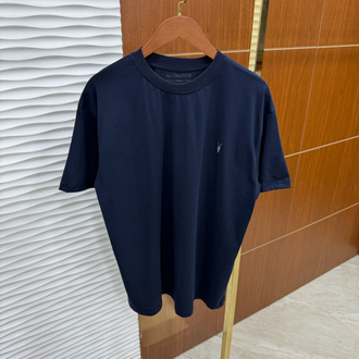 AllSaints Basic Lacivert İthal Tişört
