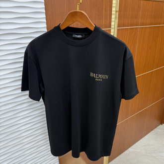 Balmain Paris Gold Logo İthal Tişört