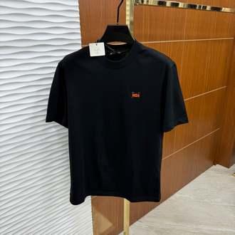 Hermes Metal Logo İthal Siyah Tişört