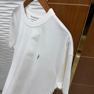 AllSaints Basic Beyaz Logo İthal Tişört