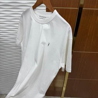 AllSaints Basic Beyaz Logo İthal Tişört