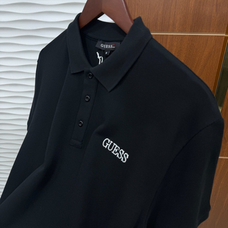 Guess Basic Siyah İthal Polo Yaka