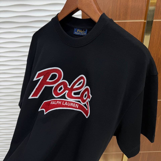 RL Polo Kırmızı Patch Siyah İthal Tişört