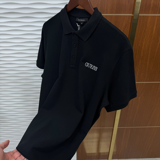 Guess Basic Siyah İthal Polo Yaka