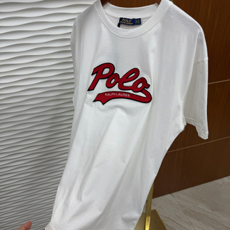 RL Kırmızı Polo Patch Beyaz İthal Tişört