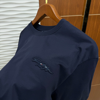 Tommy Hilfiger Basic Word İthal Lacivert Tişört