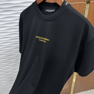 Dolce Gabbana Gold Baskı İthal Siyah Tişört
