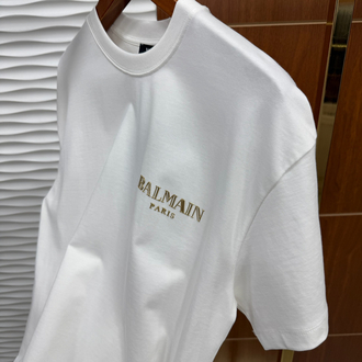 Balmain Paris Gold Logo İthal Tişört