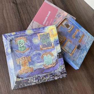 Van Gogh & Monet Temalı Kitap Ayracı Seti – Sanat Koleksiyonu ✨