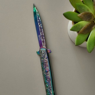 ALN MASTER GÜL MOTİFLİ RAİNBOW ÇAKI (ALN37)