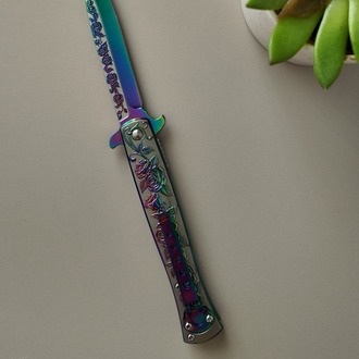 ALN MASTER GÜL MOTİFLİ RAİNBOW ÇAKI (ALN37)