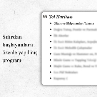 Gitar Yol Haritası - 53 günde gitar yolculuğuna başla