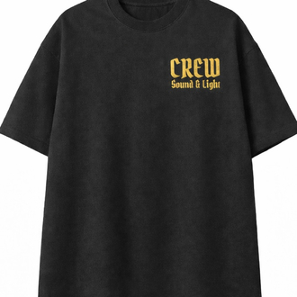 CREW Sound & Light Baskılı Oversize Tişört