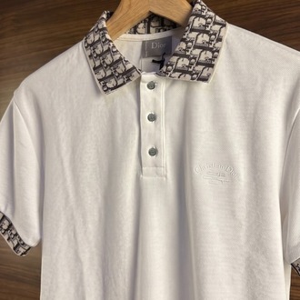 Christian Dior ™ Premium Polo Yaka Beyaz (İthal Parça)