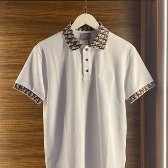 Christian Dior ™ Premium Polo Yaka Beyaz (İthal Parça)
