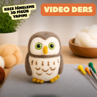 Keçe Baykuş Nasıl Yapılır? Detaylı Yapım Aşamalı Video Ders