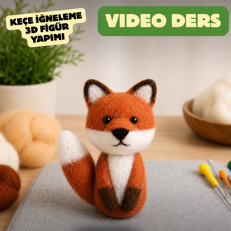 Keçe Tilki Nasıl Yapılır?  Detaylı Yapım Aşamalı Video Ders 