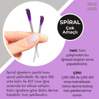 Spiral Keçe İğnesi (1 adet)