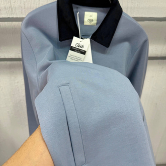 Beymen %100 İthal Pamuk Çift Fermuarlı Kadife Yakalı Comfort Hırka