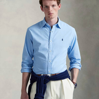 POLO RALPH LAUREN OXFORD KUMAŞ GÖMLEK GÖĞÜSTE İMZA MİDİLLİ NAKIŞ