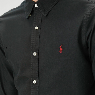 POLO RALPH LAUREN OXFORD KUMAŞ GÖMLEK GÖĞÜSTE İMZA MİDİLLİ NAKIŞ